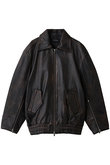 Oversized Real Leather Zip Blouson/オーバーサイズリアルレザージップブルゾン