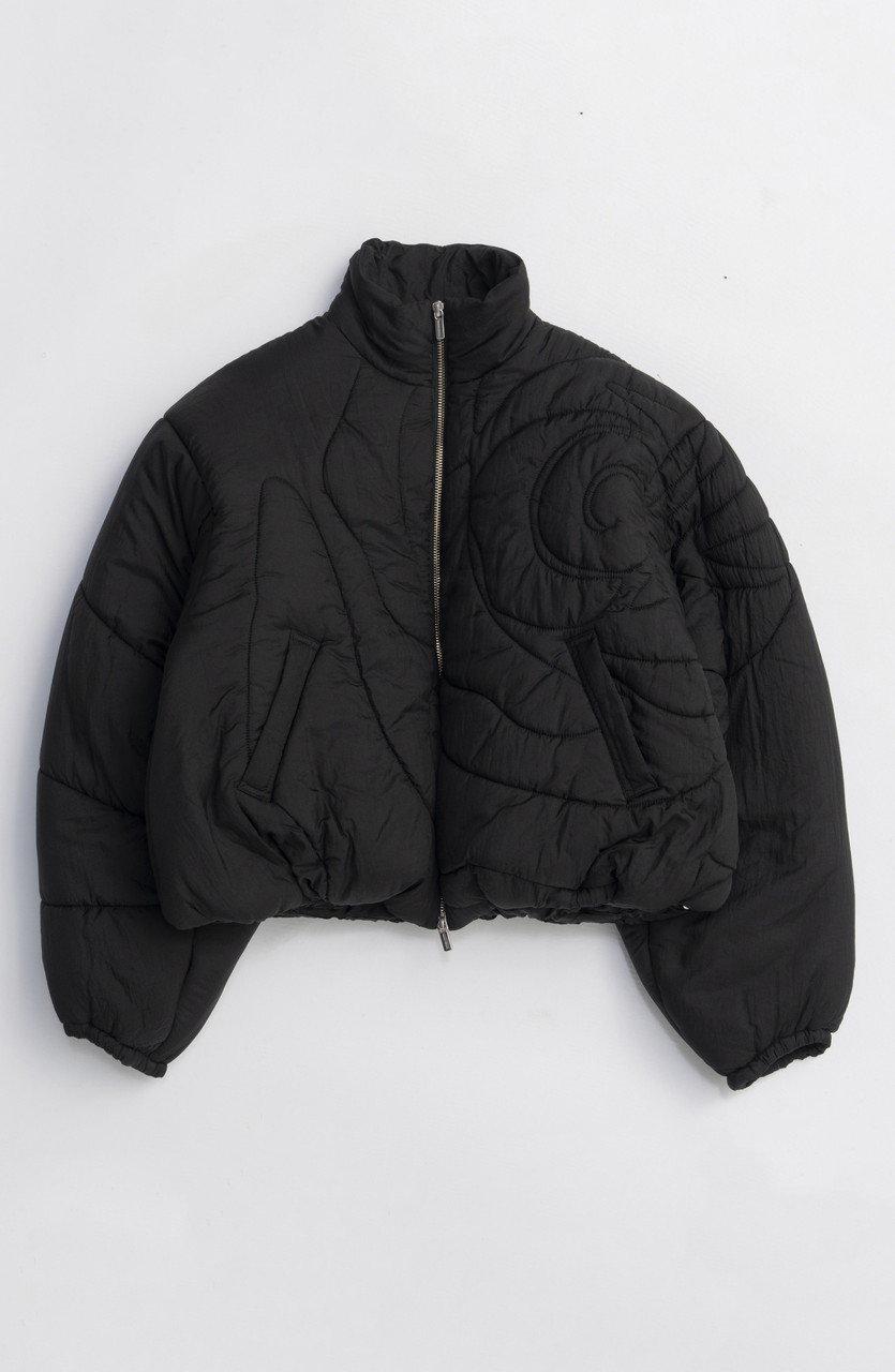 MAISON SPECIAL Rose Quilted Padded Jacket/ローズキルティング中綿ジャケット (BLK(ブラック), FREE) メゾンスペシャル ELLE SHOP MAISON SPECIAL Rose Quilted Padded Jacket/ローズキルティング中綿ジャケット (BLK(ブラック), FREE) メゾンスペシャル ELLE SHOP
