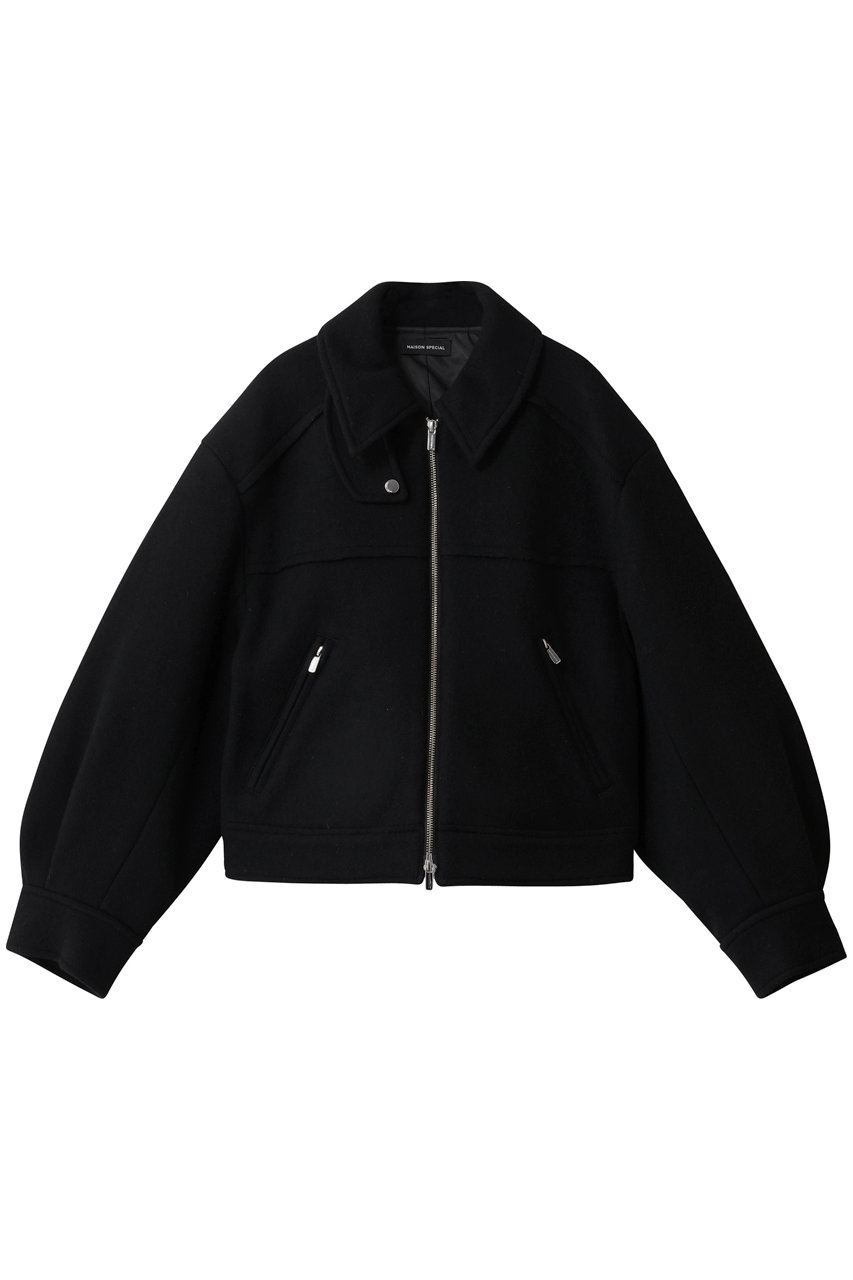 メゾンスペシャル/MAISON SPECIALのSoutien Collar Blouson/ステンカラーブルゾン(BLK(ブラック)/21252216004)