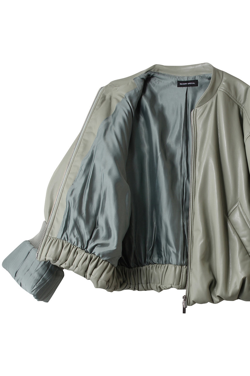 MAISON SPECIAL(メゾンスペシャル)｜Leather Puffer Jacket With