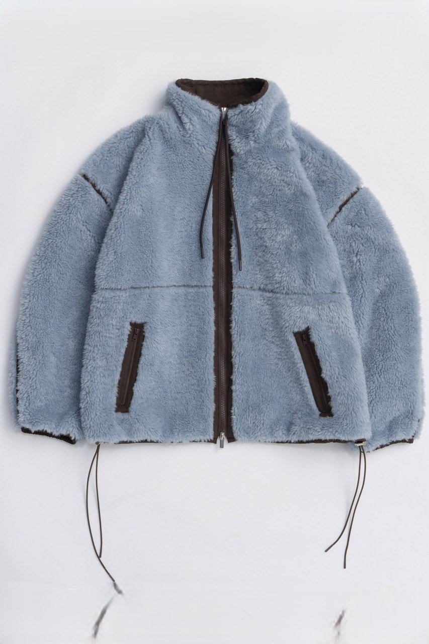 メゾンスペシャル/MAISON SPECIALのBoa Blouson/ボアブルゾン(BLU(ブルー)/21252216008)