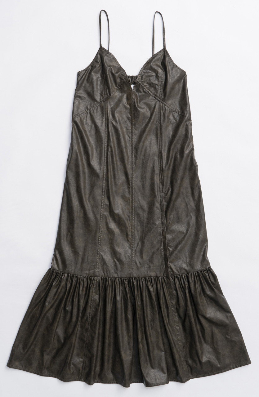 MAISON SPECIAL faux Leather Dress/フェイクレザーワンピース (BRN(ブラウン), 36) メゾンスペシャル ELLE SHOP