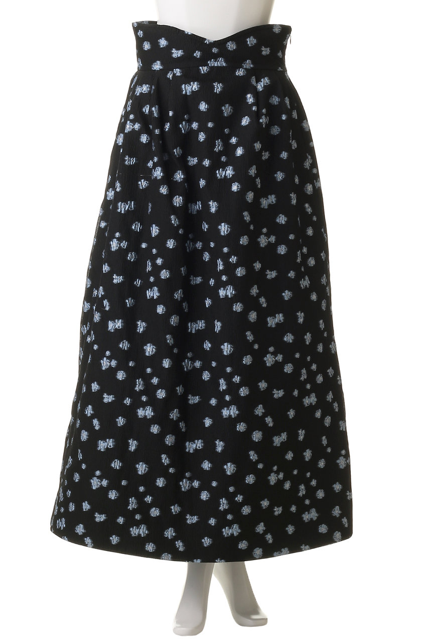 メゾンスペシャル 黒メタリック 2way キャミワンピース ロングスカート