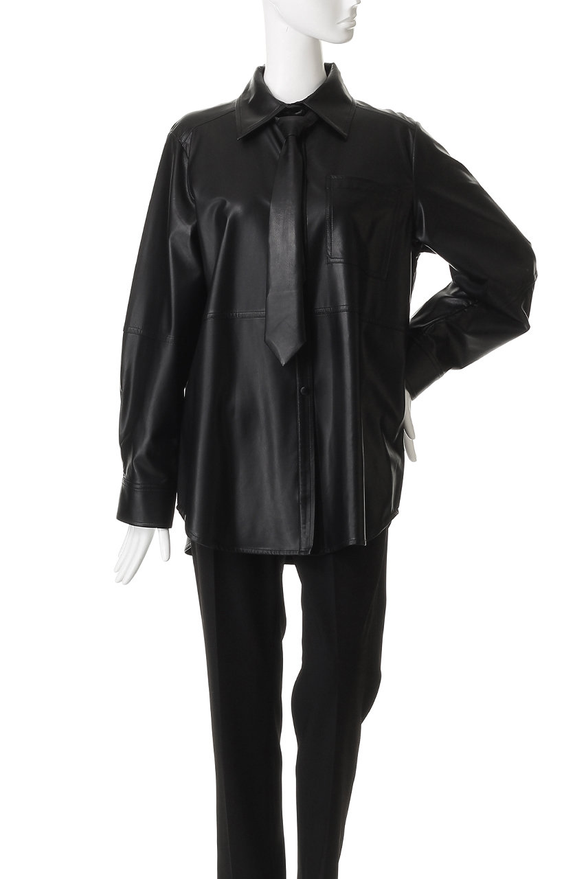 MAISON SPECIAL(メゾンスペシャル)｜synthetic Leather Tie Shirt