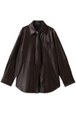synthetic Leather Tie Shirt/フェイクレザーネクタイシャツ