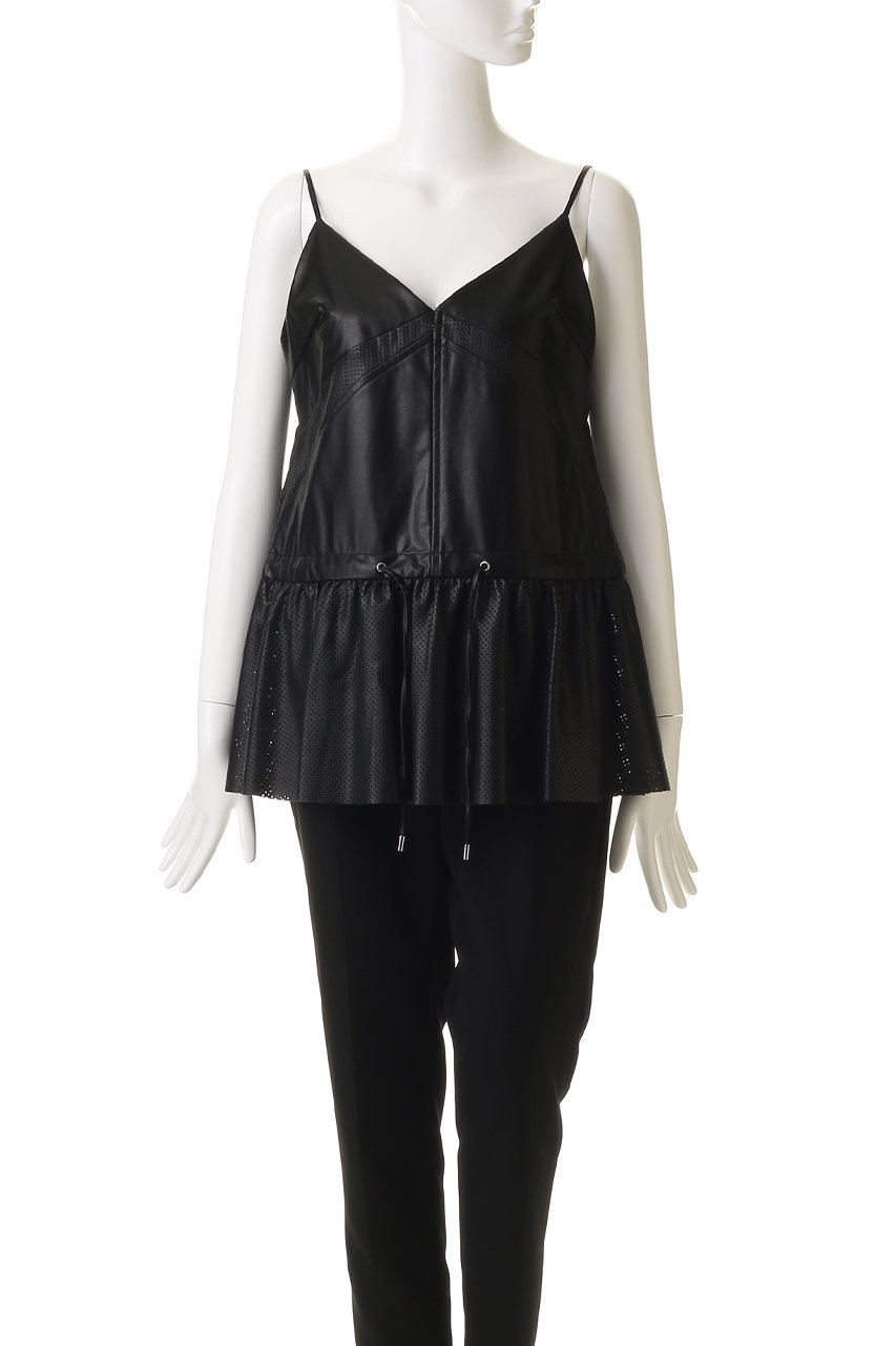 MAISON SPECIAL(メゾンスペシャル)｜synthetic Leather Peplum Tunic