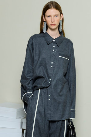 メゾンスペシャル/MAISON SPECIALのSaxony Shirt/サキソニーシャツ(110400/110403)