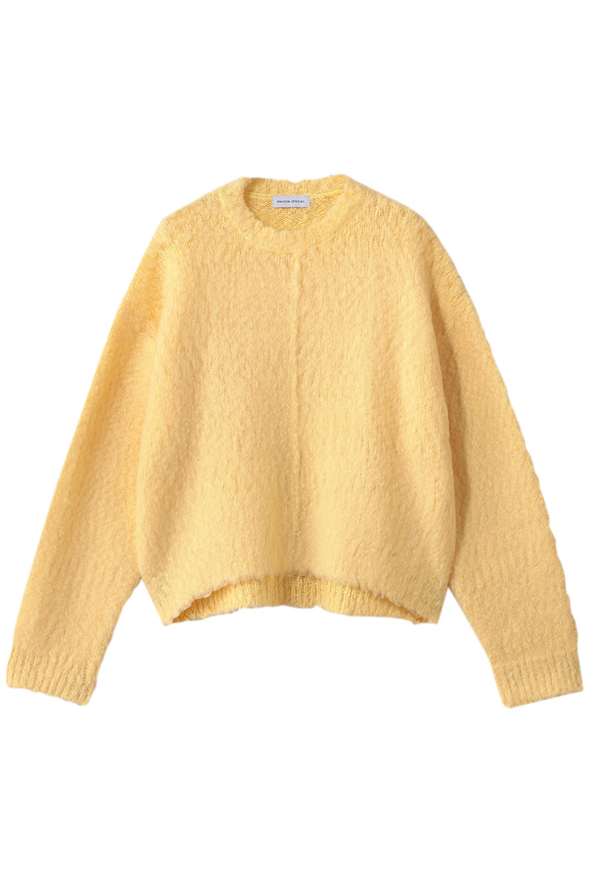 メゾンスペシャル/MAISON SPECIALのSlub Brush Knit Pullover/スラブブラッシュニットプルオーバー(YEL(イエロー)/21252365209)