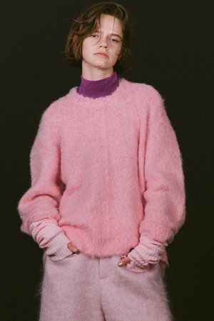 メゾンスペシャル/MAISON SPECIALのSlub Brush Knit Pullover/スラブブラッシュニットプルオーバー(110300/110301)