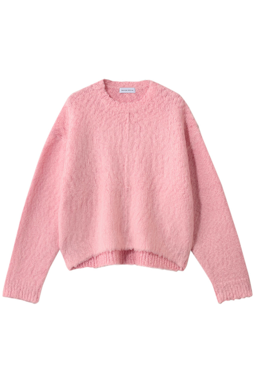 メゾンスペシャル/MAISON SPECIALのSlub Brush Knit Pullover/スラブブラッシュニットプルオーバー(PNK(ピンク)/21252365209)