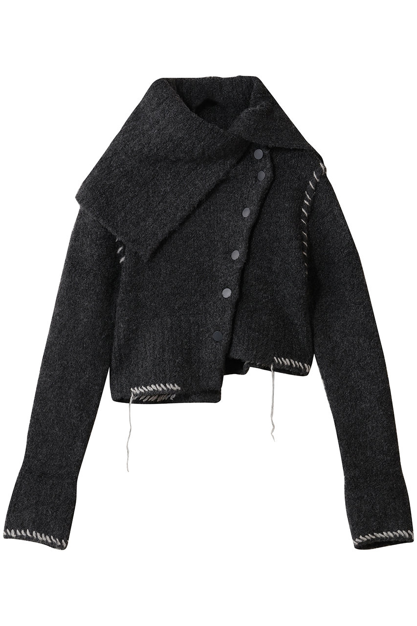 MAISON SPECIAL Asymmetry Knit Cardigan/アシメニットカーディガン (GRY(グレー), FREE) メゾンスペシャル ELLE SHOP