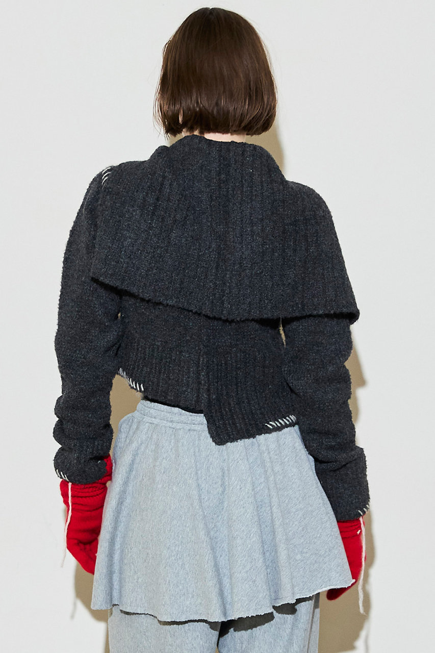 MAISON SPECIAL(メゾンスペシャル)｜Asymmetry Knit Cardigan/アシメ