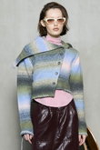 Asymmetry kasuri Knit Cardigan/アシメカスリニットカーディガン