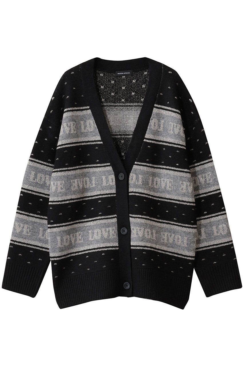 MAISON SPECIAL(メゾンスペシャル)｜LOVE Jacquard Cardigan/LOVE