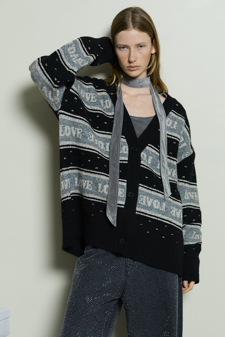 MAISON SPECIAL(メゾンスペシャル)｜LOVE Jacquard Cardigan/LOVE