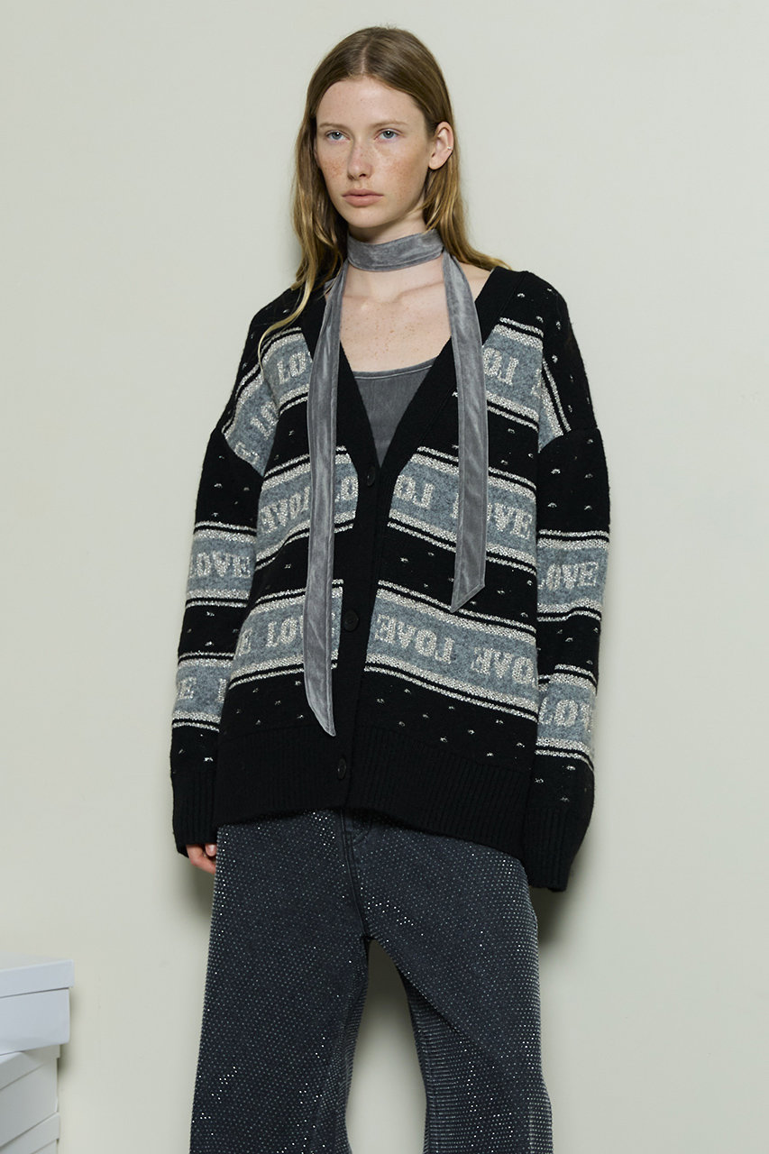 MAISON SPECIAL(メゾンスペシャル)｜LOVE Jacquard Cardigan/LOVE