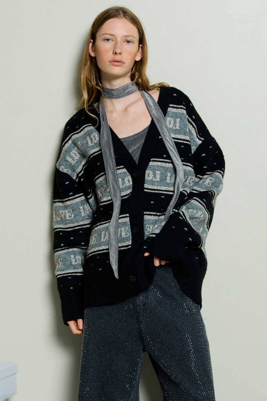 MAISON SPECIAL(メゾンスペシャル)｜LOVE Jacquard Cardigan/LOVE