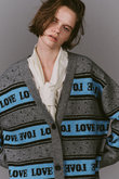 LOVE Jacquard Cardigan/LOVEジャガードカーディガン