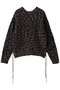2way Neck Melange Knit Pullover/2WAYネックメランジニット メゾンスペシャル/MAISON SPECIAL BLK(ブラック)