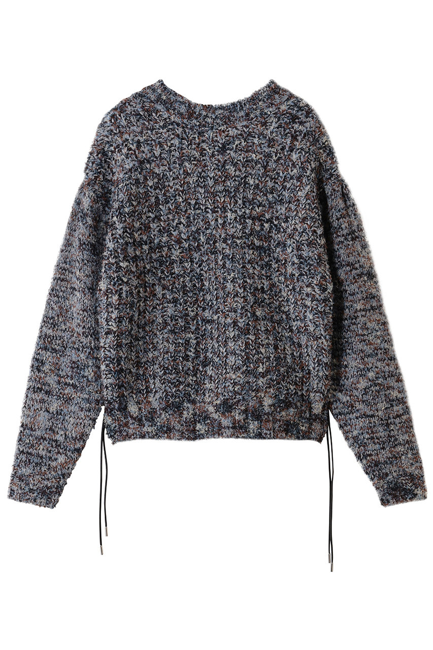 メゾンスペシャル/MAISON SPECIALの2way Neck Melange Knit Pullover/2WAYネックメランジニット(BLU(ブルー)/21252365311)