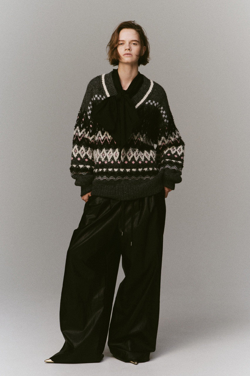 MAISON SPECIAL(メゾンスペシャル)｜Mokemoke Argyle Knit Pullover