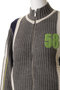 Numbering High Neck Zip Knit Tops/ナンバリングハイネックジップニット メゾンスペシャル/MAISON SPECIAL