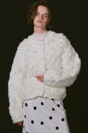 メゾンスペシャル/MAISON SPECIALのHand Slub Knit Cardigan/ハンドスラブニットカーディガン(110300/110303)