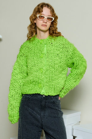 メゾンスペシャル/MAISON SPECIALのHand Slub Knit Cardigan/ハンドスラブニットカーディガン(110300/110303)