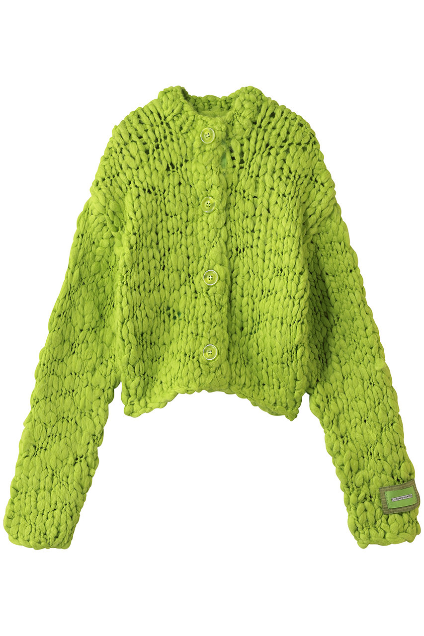 メゾンスペシャル/MAISON SPECIALのHand Slub Knit Cardigan/ハンドスラブニットカーディガン(LIME(ライム)/21252365710)