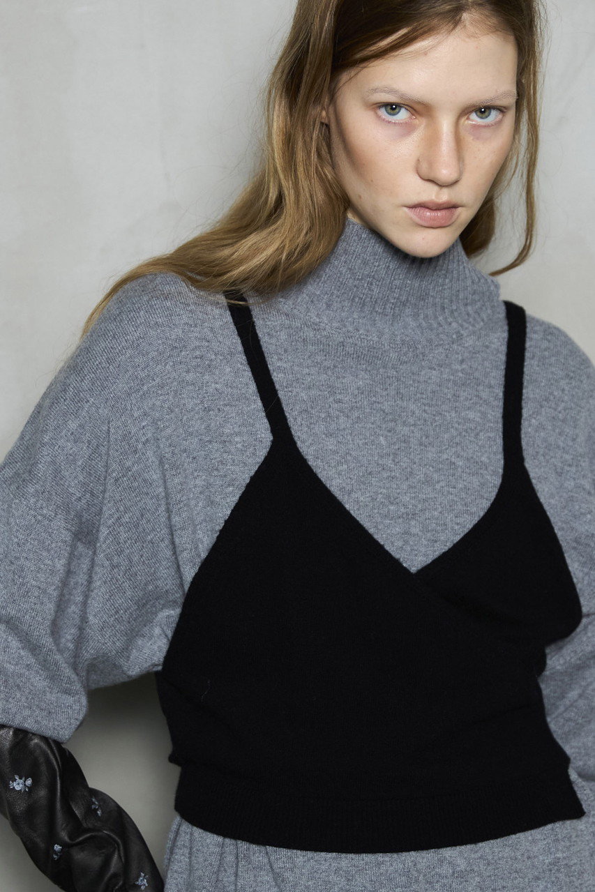 MAISON SPECIAL(メゾンスペシャル)｜Bustier Knit Set Turtleneck Tops