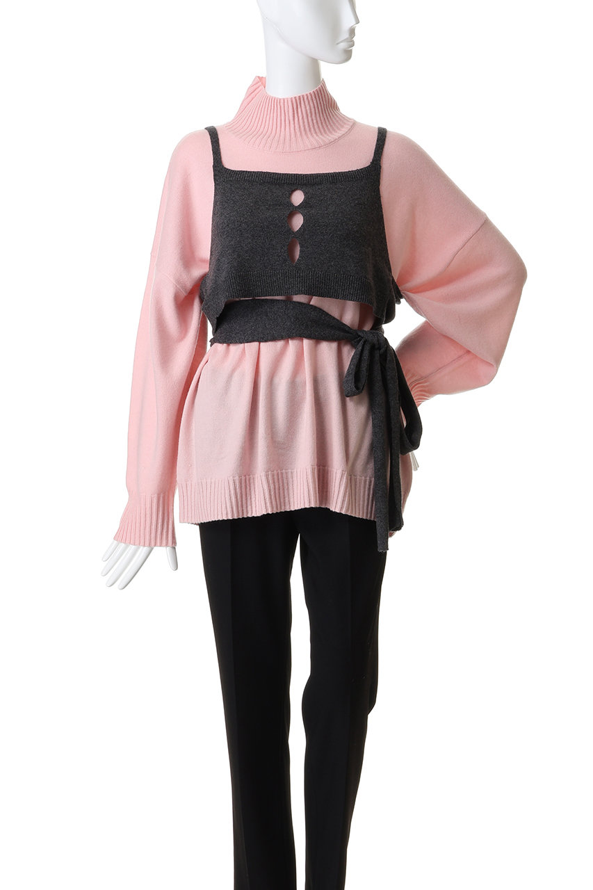 MAISON SPECIAL(メゾンスペシャル)｜Bustier Knit Set Turtleneck Tops