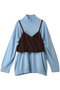 Bustier Knit Set Turtleneck Tops/ビスチェニットセットタートルネックトップス メゾンスペシャル/MAISON SPECIAL BLU(ブルー)
