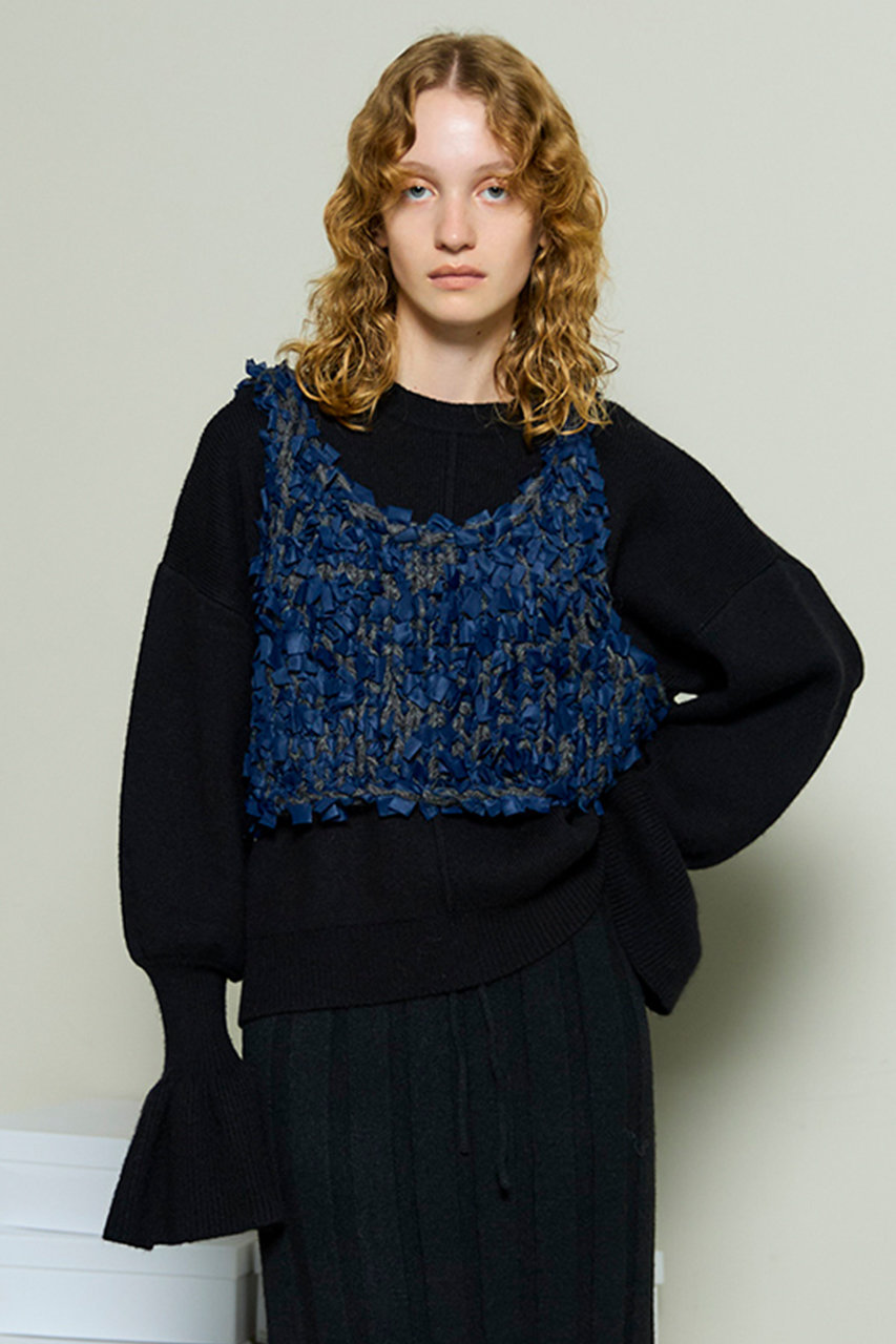 MAISON SPECIAL(メゾンスペシャル)｜Ribbon Knit Camisole Tops/リボン