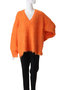 Long Shaggy V-neck Knit/ロングシャギーVネックニット メゾンスペシャル/MAISON SPECIAL