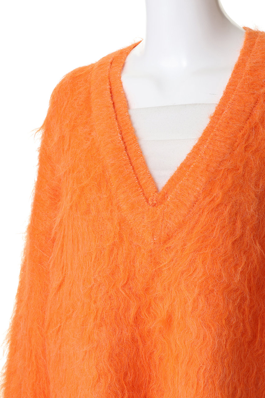MAISON SPECIAL(メゾンスペシャル)｜Long Shaggy V-neck Knit/ロング
