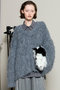 Long Shaggy V-neck Knit/ロングシャギーVネックニット メゾンスペシャル/MAISON SPECIAL