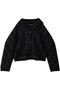 Power Shoulder Hood Knit Cardigan/パワーショルダーフードニットカーディガン メゾンスペシャル/MAISON SPECIAL BLK(ブラック)