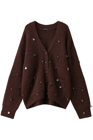 メゾンスペシャル/MAISON SPECIALのSpangle Knit Cardigan/スパングルニットカーディガン(110300/110303)