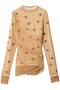Sheer Dot Layered Tops/シアードットレイヤードトップス メゾンスペシャル/MAISON SPECIAL YEL(イエロー)
