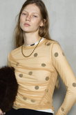 Sheer Dot Layered Tops/シアードットレイヤードトップス