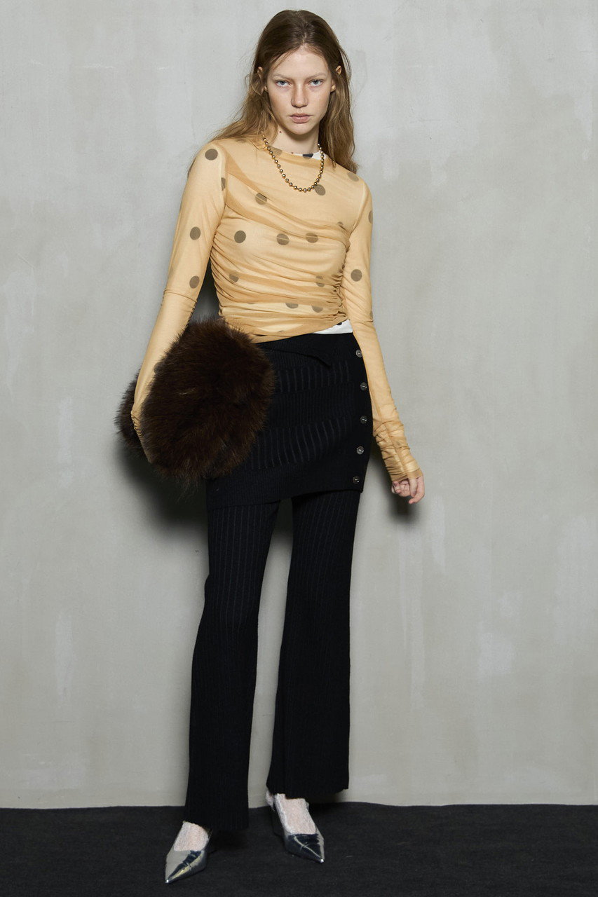 MAISON SPECIAL(メゾンスペシャル)｜Sheer Dot Layered Tops/シアー