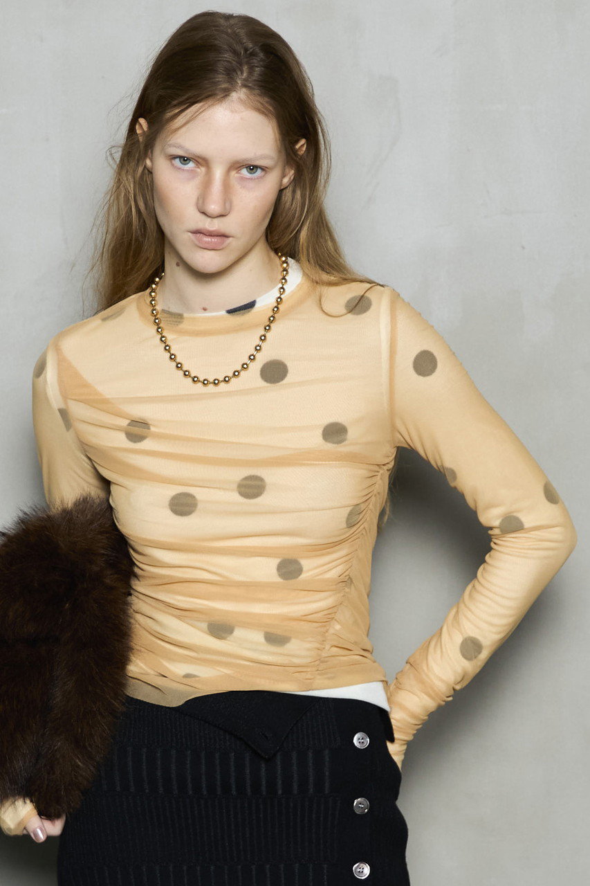 メゾンスペシャル トップス MAISON SPECIAL（メゾンスペシャル） tシャツ Sheer Layered Tops