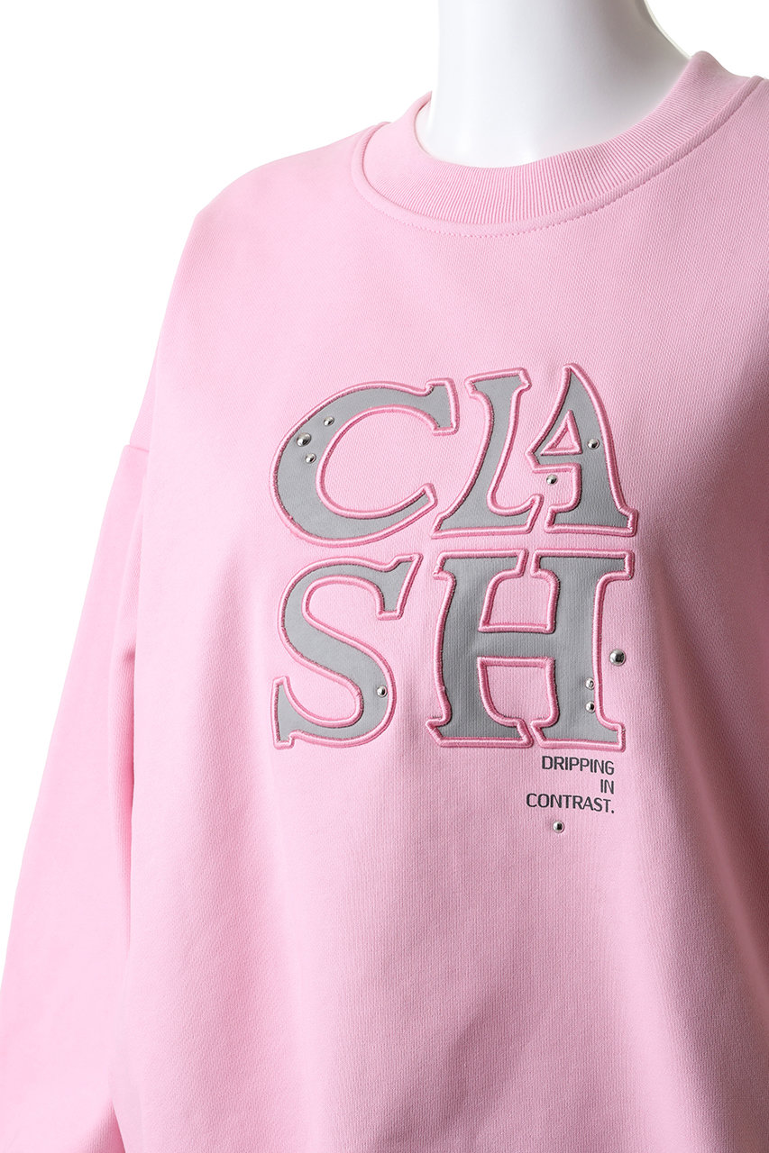 MAISON SPECIAL(メゾンスペシャル)｜CLASH Logo Stud Sweatshirt/CLASH