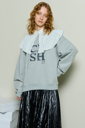 メゾンスペシャル/MAISON SPECIALのCLASH Logo Stud Sweatshirt/CLASHロゴスタッズスウェット(110100/110105)