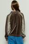 Velour Combination Sporty Jersey Tops/ベロアコンビスポーティージャージトップス メゾンスペシャル/MAISON SPECIAL