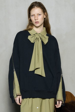 メゾンスペシャル/MAISON SPECIALのZip Sweat Tops/ジップスウェットトップス(110100/110105)