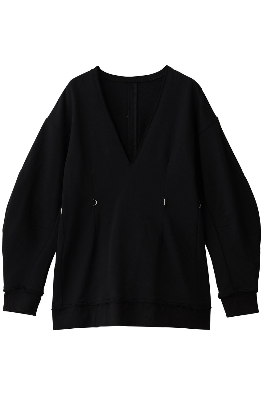 MAISON SPECIAL メゾンスペシャル トップス ブラック MAISON SPECIAL(メゾンスペシャル)｜faux Leather Front Zip Tops
