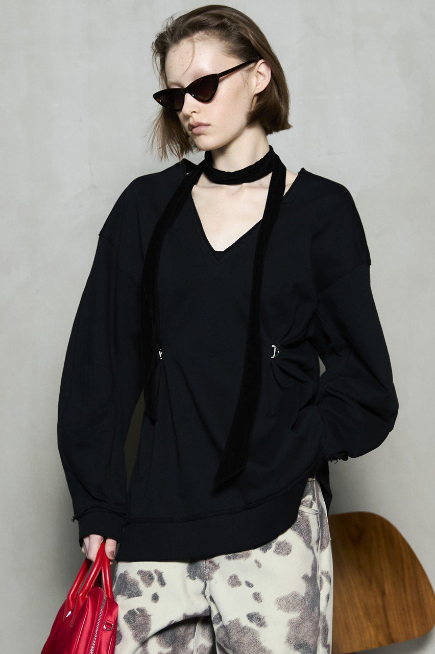 MAISON SPECIAL(メゾンスペシャル)｜V-neck Cocoon Sleeve Tops/V