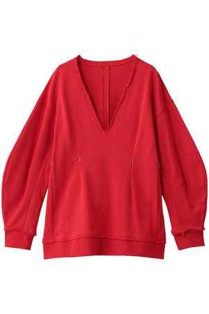 メゾンスペシャル/MAISON SPECIALのV-neck Cocoon Sleeve Tops/Vネックコクーンスリーブトップス(110100/110103)