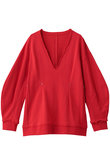 V-neck Cocoon Sleeve Tops/Vネックコクーンスリーブトップス